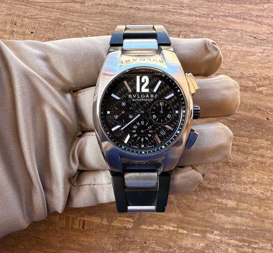 Bulgari Ergon Chronograph Automatic ref EG40SCH Watch 90's