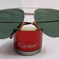 Excellent Vintage Cartier Aviator Titanium 56MM Medium Santos Sunglasses FRANCE