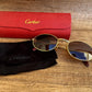 Vintage Cartier Saint Honore Limited Series Sunglasses W/Sapphire Ruby Stone