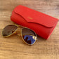 Vintage Cartier Vendome Santos Sunglasses Laque Paris Brown Cartier lenses