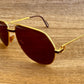 Vintage Cartier Vendome Santos Sunglasses Laque Paris Brown Cartier lenses
