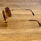 Vintage Cartier Vendome Santos Sunglasses Laque Paris Brown Cartier lenses