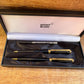 Rare Set Of Two Montblanc Noblesse Black GT Rollerball And Mechanical Pencil In Box