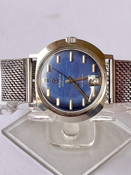 RODANIA Rollsmatic Mechanical Manual Hand Winding Men Watch 70s