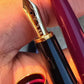 Rare Set Of Two Montblanc Noblesse Oblige Red GT Fountain Pen And Mechanical Pencil  In Box 90's