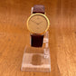 Vintage 90's Omega De Ville Ref 195.0055 Striped Dial Cal 1378 Thin Gold Plated Watch