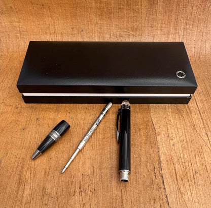 Excellent MONTBLANC Starwalker Midnight Black Ballpoint Pen In Original Box