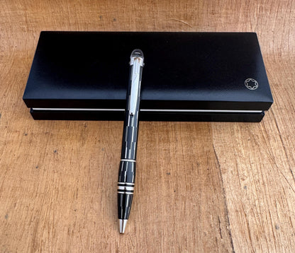 Excellent Like New Montblanc StarWalker BLACK MYSTRERY Ballpoint Pen Full Set
