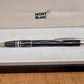 Excellent Like New Montblanc StarWalker BLACK MYSTRERY Ballpoint Pen Full Set