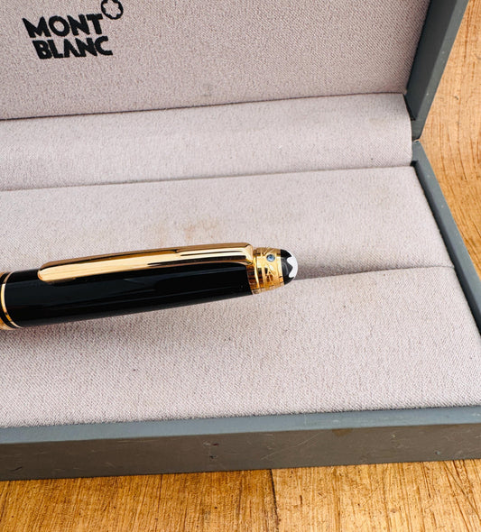 Excellent MONTBLANC Meisterstuck Rollerball Pen SAPPHIRE UNICEF Pen Boxed