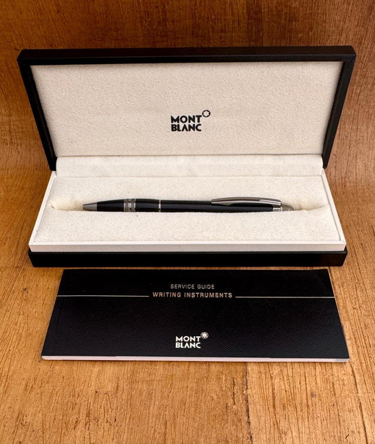 Excellent MONTBLANC Starwalker Midnight Black Ballpoint Pen In Original Box