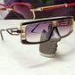 Excellent Vintage Claudia Carlotti 80s  CS110 Sunglasses HANDMADE France BLACK /GOLD