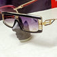Excellent Vintage Claudia Carlotti 80s  CS110 Sunglasses HANDMADE France BLACK /GOLD