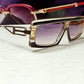 Excellent Vintage Claudia Carlotti 80s  CS110 Sunglasses HANDMADE France BLACK /GOLD