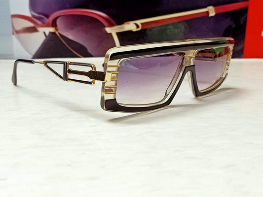 Excellent Vintage Claudia Carlotti 80s  CS110 Sunglasses HANDMADE France BLACK /GOLD
