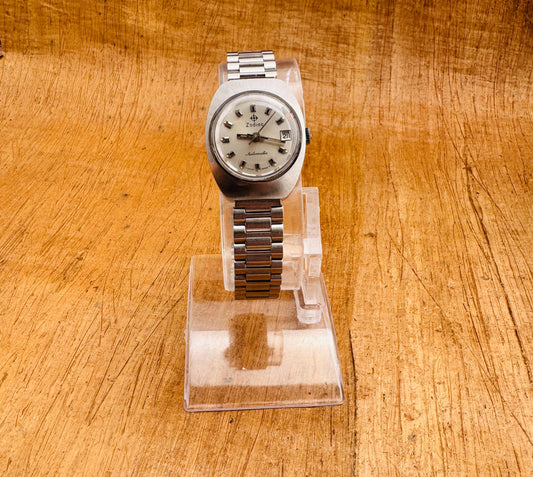 Vintage Zodiac automatic Vintage Automatic Ladies Stainless-steel Silver Dial Watch