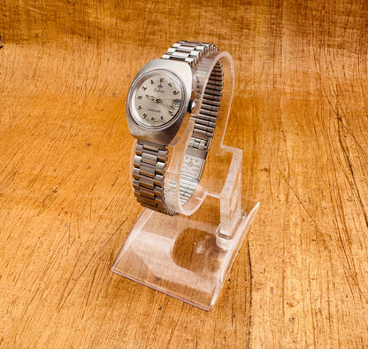 Vintage Zodiac automatic Vintage Automatic Ladies Stainless-steel Silver Dial Watch