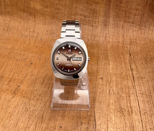 RADO CONWAY 30 watch Automatic Rare Gradien Dial Day / Date Stainless Steel Watch