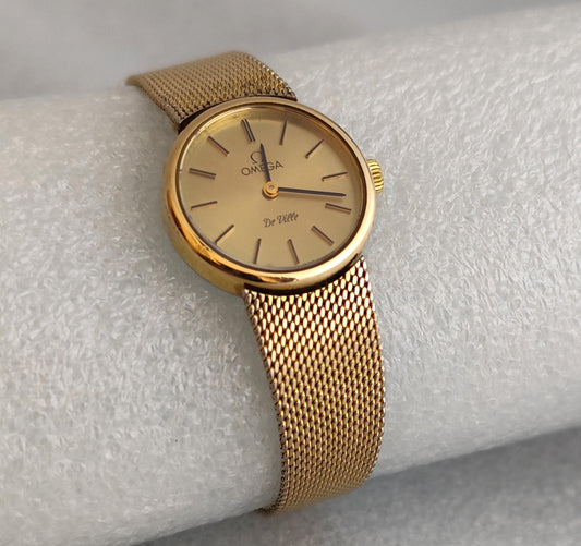 Vintage Omega De Ville Gold Plated Ref 711.2075 Watch Boxed