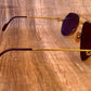Excellent Vintage Cartier Vendome Santos Aviator Sunglasses IN original Hard Case