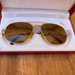 Excellent Vintage CARTIER SANTOS 58mm Sunglasses Boxed