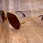 Excellent Vintage Cartier Vendome Santos Aviator Sunglasses IN original Hard Case
