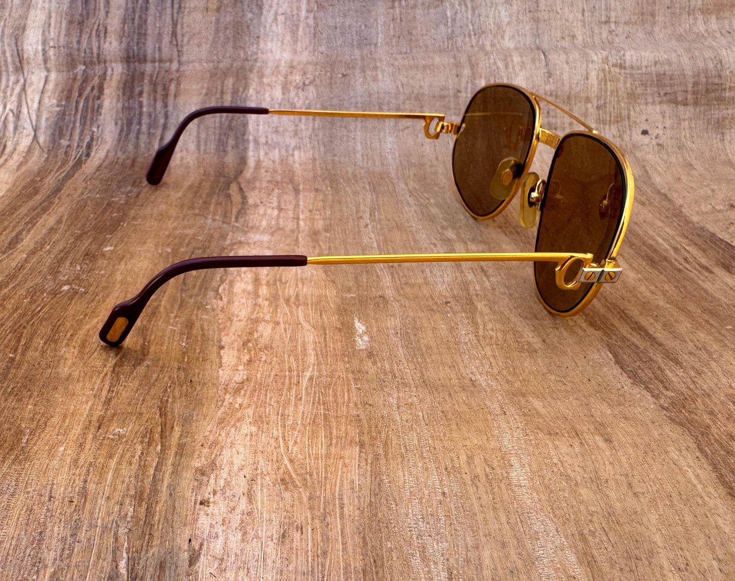 Excellent Vintage CARTIER SANTOS 58mm Sunglasses Boxed