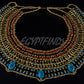 Egyptian Hand Made Beaded Cleopatra 7 Scarabs Necklace Collar  scarab Collar Egyptian Jewelry beaded Collar Khepri Necklace Khepri