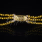 Pretty Egyptian Beaded Cleopatra 7 Scarabs Necklace Collar