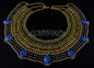 Delicate Egyptian Beaded Cleopatra 7 Scarabs Necklace Collar Necklace Collar scarab Collar Egyptian Jewelry beaded Collar Khepri Necklace