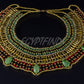 Egyptian Beaded Cleopatra 7 Scarabs Necklace Collar scarab Collar Egyptian Jewelry beaded Collar Khepri Necklace Khepri