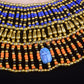 Lovely Egyptian Beaded Cleopatra 9 Scarabs Necklace Collar  scarab Collar Egyptian Jewelry beaded Collar Khepri Necklace Khepri