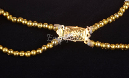 Egyptian Beaded Cleopatra Large Scarab Necklace Collar Halloween