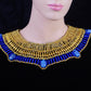Cute Egyptian Beaded Cleopatra 7 Scarabs Necklace Collar  scarab Collar Egyptian Jewelry beaded Collar Khepri Necklace Khepri