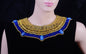 Cute Egyptian Beaded Cleopatra 7 Scarabs Necklace Collar  scarab Collar Egyptian Jewelry beaded Collar Khepri Necklace Khepri