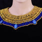 Cute Egyptian Beaded Cleopatra 7 Scarabs Necklace Collar  scarab Collar Egyptian Jewelry beaded Collar Khepri Necklace Khepri