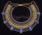 Stunning Ancient Egyptian Beaded Cleopatra 7 Scarabs Necklace Collar  scarab Collar Egyptian Jewelry beaded Collar Khepri Necklace Khepri