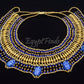Stunning Ancient Egyptian Beaded Cleopatra 7 Scarabs Necklace Collar  scarab Collar Egyptian Jewelry beaded Collar Khepri Necklace Khepri