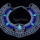 Chiny Egyptian Silver Beaded Cleopatra With Scarabs Necklace Collar