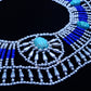 Chiny Egyptian Silver Beaded Cleopatra With Scarabs Necklace Collar