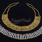 Pretty Ancient Egyptian Beaded Cleopatra Necklace Collar
