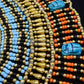 Fascinating Ancient Egyptian Beaded Cleopatra 9 Scarabs Necklace Collar