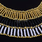 Pretty Ancient Egyptian Beaded Cleopatra Necklace Collar