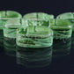 6 Ancient Egyptian Green Hand Made Carved Luck Scarabs With Hieroglyphic