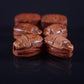 6 Egyptian Ceramic Dark Hand Made Carved Luck Scarabs With Hieroglyphic