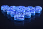 15 Egyptian Blue Ceramic Hand Made Carved Luck Scarabs With Hieroglyphic