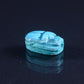 12 Egyptian Ceramic Hand Made Carved Luck Scarabs With Hieroglyphic