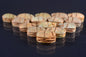 15 Egyptian Ceramic Hand Made Carved Luck Scarabs With Hieroglyphic