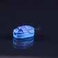12 Egyptian Blue Ceramic Hand Made Carved Luck Scarabs With Hieroglyphic